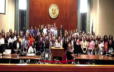 Judge Merckle Conducts ‘Kids in the Courtroom’ Program