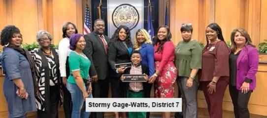 Stormy Gage-Watts, District 7