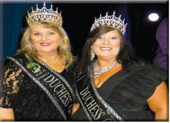 THREE MARDI CORONATION PARTICIPANTS LET THE GOOD TIMES ROLL