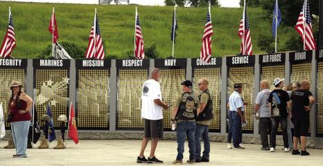 Deputies, Posse escort Gold Star Tribute Wall