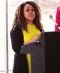 Southern Hills Neighborhood Association President LaToya Amos Southern Hills Dog Park Ground Breaking
