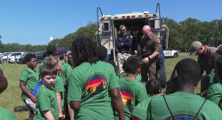 Campers participate in Caddo Parish Sheriff's Camp!