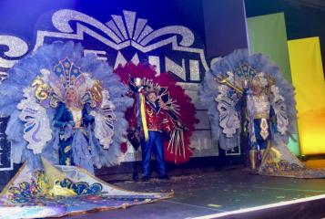 Krewe of Gemini XXXIII Queen Mary Gallagher, Captain Jamey Purdy and King Patrick Gallagher Krewe of Gemini & Krewe of Centaur Grand Bals