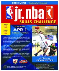Caddo Parish Parks & Recreation to Host 2nd Annual Jr. NBA Skills Challenge in Memory of Devin Myers