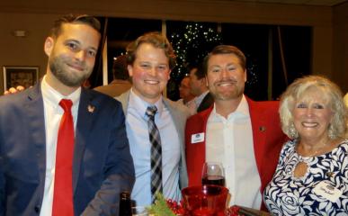 Logan Lewis, Erik Evenson, Tyler Williams and Peggy Mitchell Indy Bowl VIPs raved about local hospitality