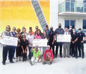 Agencies benefit from donations from muralist, casino