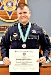 Bossier Sheriff’s Office Lieutenants Chad Madden (left) and Matt Gaydos of the Bossier Sheriff’s Office completed the highly intense, eight-week Leadership Education Program at the National Command and Staff College in St. Charles Parish last month. Article Image Alt Text