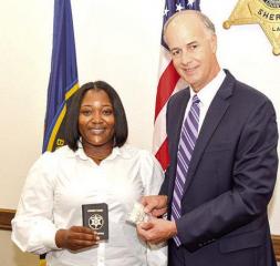 Sheriff swears in new deputy
