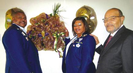 Krewe Justinian King XXXIX U.S. District Judge Maury Hicks Forgot the Crown Needed to Complete His Royal Dress for Dinner at Shreveport Club