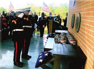 Unclaimed veterans remains given final farewell
