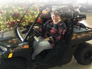 Amanda Banks of Minden is going home with a new 2020 Polaris Ranger