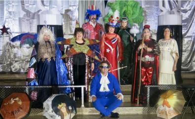 Krewe of Artemis XX royal court after their presentation Mardi Gras Grand Bals hold the spotlight at Krewes Ambassadeurs -Minden and Artemis-Springhill