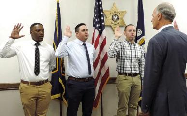Bossier sheriff swears in three new deputies