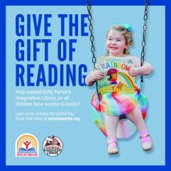 United Way Launches Book Club to Support Dolly Parton’s Imagination Library