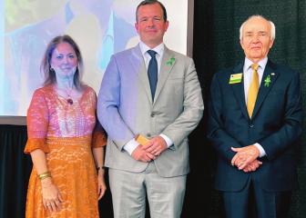 Graham A. Walker, president and CEO of Fibrebond Junior Achievement of North La announce the 2022 Business Hall of Fame JA Laure