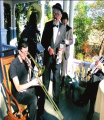 Robert Trudeau and the Second Line Brass Band Toast to the new Prohibition Club