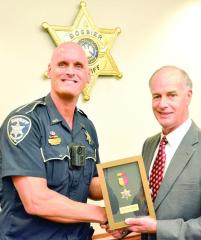 Deputy saves student's life, receives third award