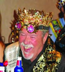 For a different look, just add goggles to your crown, as did visiting Krewe des Ambassadeurs King Kenneth Buford. KREWE SOBEK JOYOUSLY CELEBRATES ITS XX ANNIVERSARY