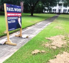 Judicial candidates have illegal campaign signs