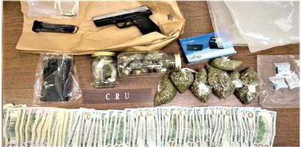 Traffic stop nets narcotics, cash