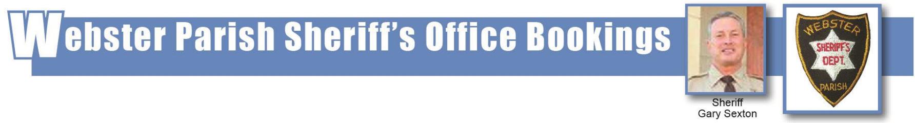 Webster Parish Sheriff's Office Bookings