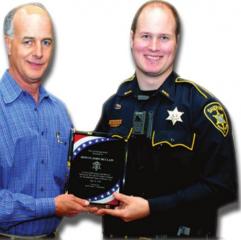 Bossier Sheriff Presents Life-Saving Award – Deputy saves life of man on railroad tracks
