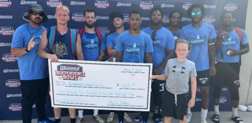 $4,468 donated to local charities through 1st & Give Flag Football Tournament