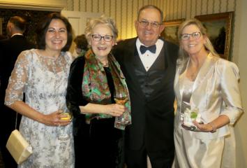 Suzie Stinson, Trudy Daniel, Jim and Cindy Fortson Mardi Gras 2022 kicks off with Krewe Justinian by-invitation-only royalty dinner