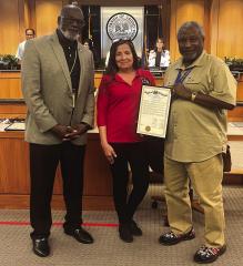 Brown was honored in October 2024 at the Caddo Commission for recognition of Indigenous people month. Brown was honored in October 2024 at the Caddo Commission for recognition of Indigenous people month.