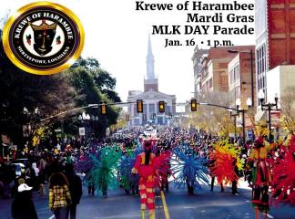 Krewe of Harambee Takes Downtown Shreveport by Storm For Mardi Gras MLK Day Parade Jan.16!